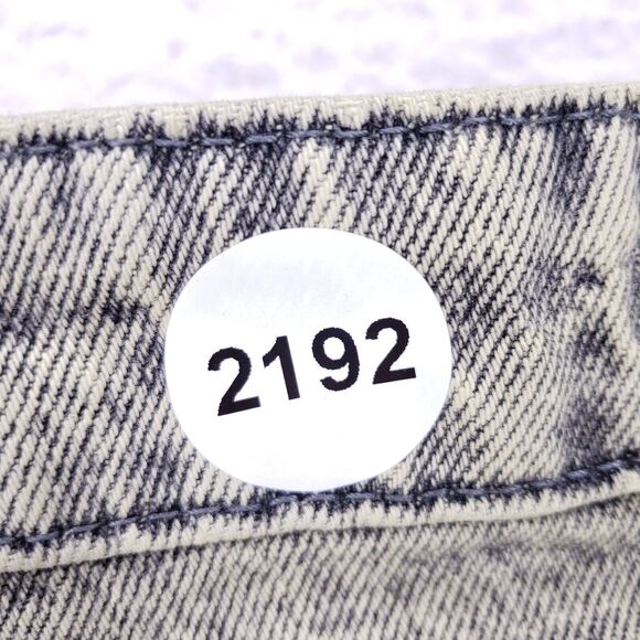 Denim Co Jean Shorts Denim Cotton Mens SZ 34 Blue Yellow VTG 90s Button Fly Y2K - Picture 12 of 12